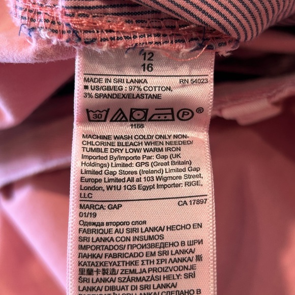 Size 12 Gap pink girlfriend, Chino pants - Picture 11 of 11